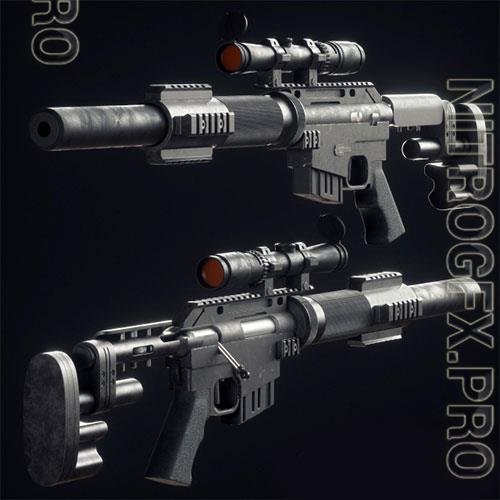 3D Models McMillan CS5 sniper rifle