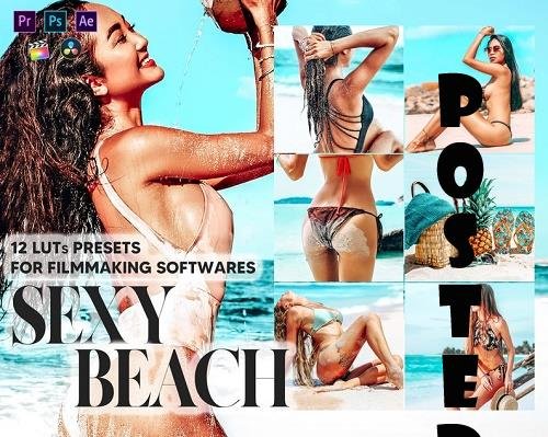 12 Sexy Beach Video LUTs Presets, Ocean LUT Preset, Summer Filter