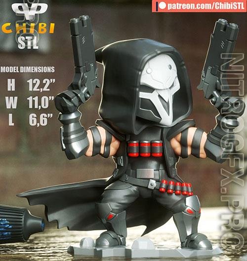 3DXM - Overwatch Reaper Chibi