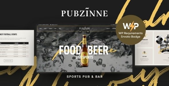 ThemeForest - Pubzinne v1.0.2 - Sports Bar & Pub WordPress Theme - 26405573 - NULLED