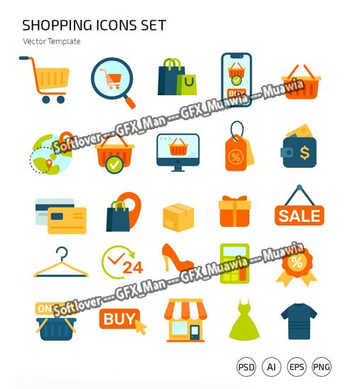 25 Shopping Icons Collection