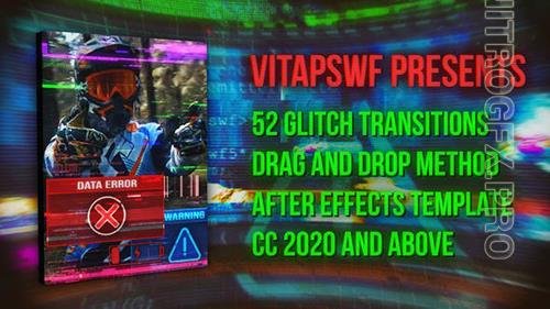 52 Drag and Drop Glitch Transitions 36020363