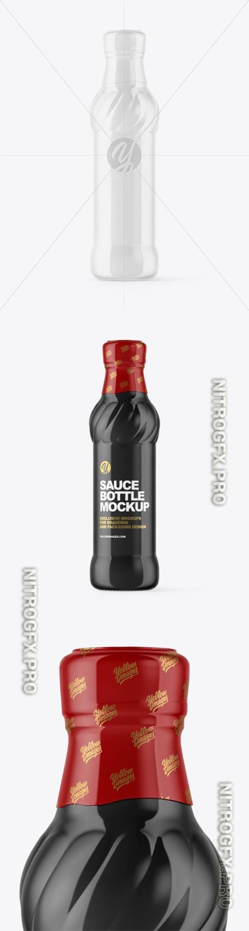 Glossy Sauce Bottle Mockup 65501