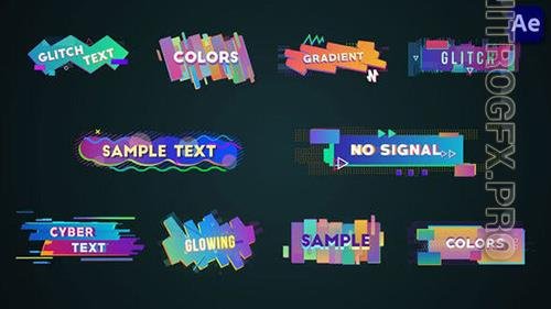 Colorful Glitch Lower Thirds & Titles [After Effects] 36113887