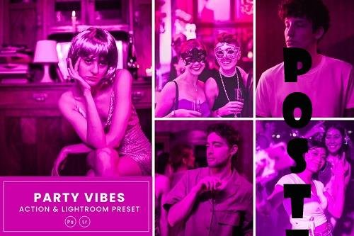 Party Vibes Action & Lightrom Presets