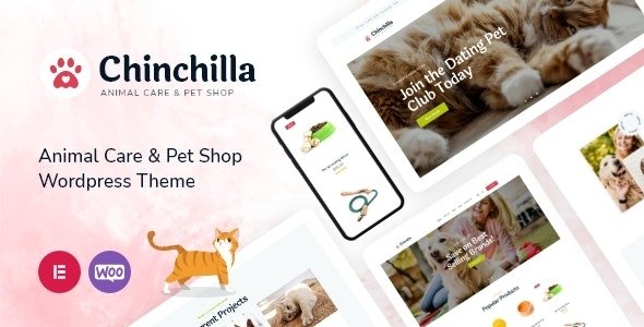 ThemeForest - Chinchilla v1.2.0 - Animal Care & Pet Shop WordPress Theme - 35011981 - NULLED