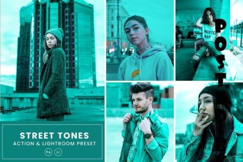 Street Tones Action & Lightrom Presets - ZDK7QLP