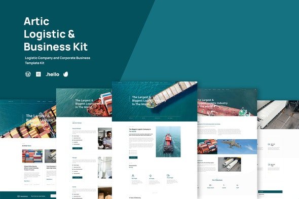 ThemeForest - Artic v1.0.0 - Logistics & Business Elementor Template Kit - 36325220