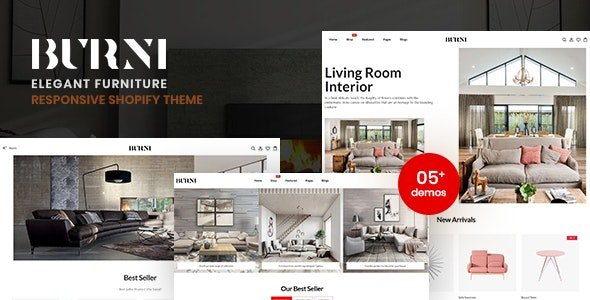 ThemeForest - Burni v1.0.0 - Elegant Furniture Shop For Shopify - 31339097