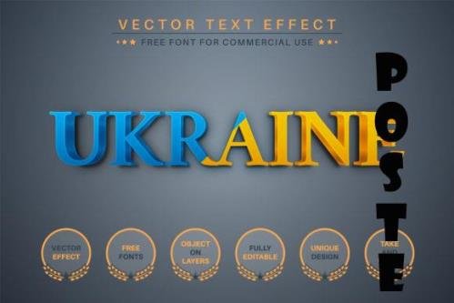 Ukraine - Editable Text Effect - 7027737