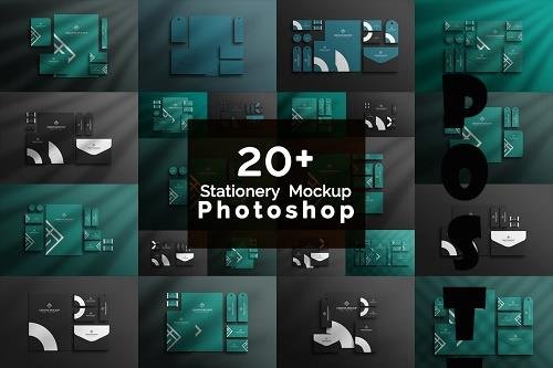 Stationery Paper Mockup Bundle - 22 Premium Graphics