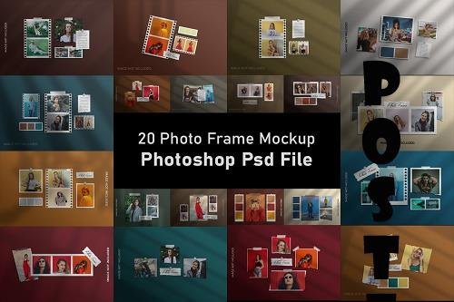 Simple Photo Frame Mockup Bundle V2 - 20 Premium Graphics