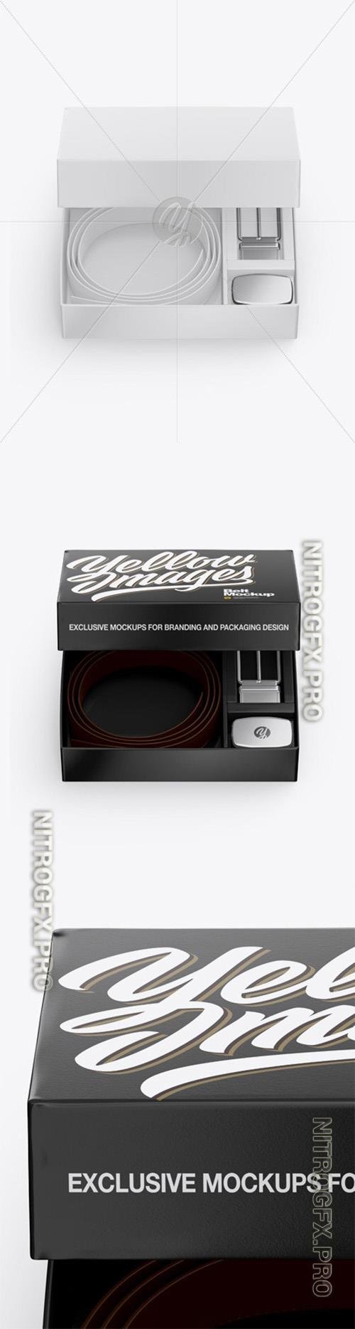 Glossy Belt Box Mockup 46071