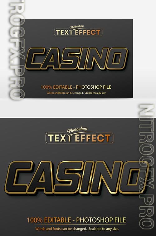 Nice psd text effect casino