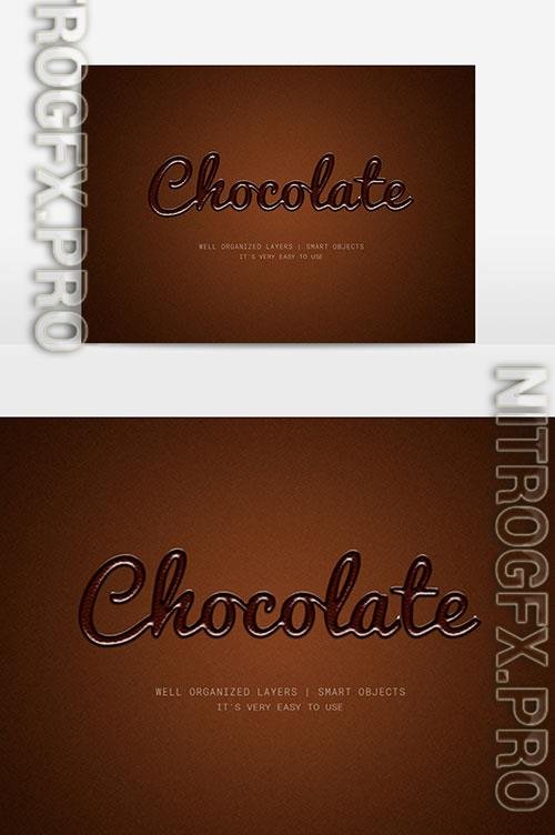 Chocolate 3d text effect