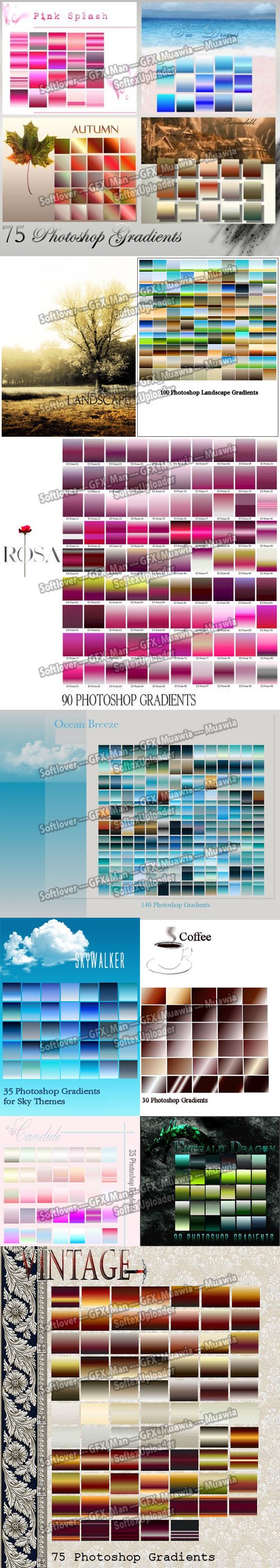 Amazing Collection of Gradients for Photoshop