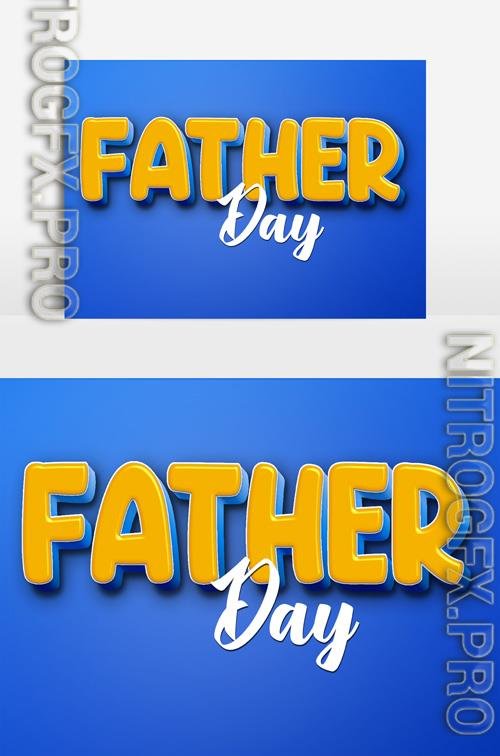 Psd Psd Text 3D very beautiful Father day