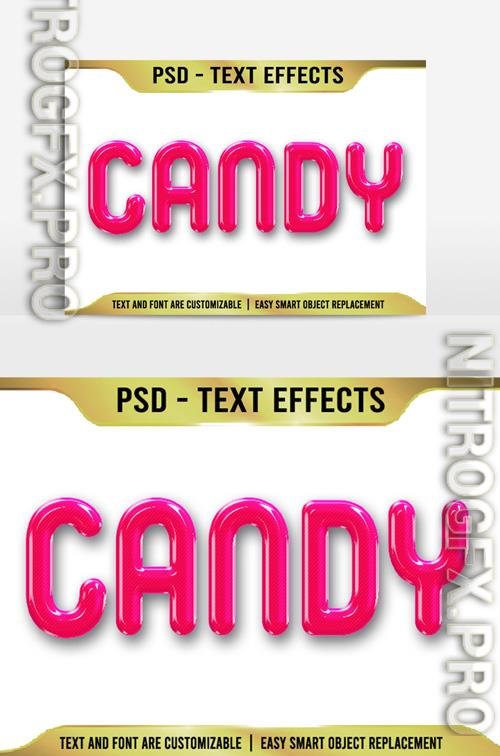 Psd Candy Text 3D very beautiful