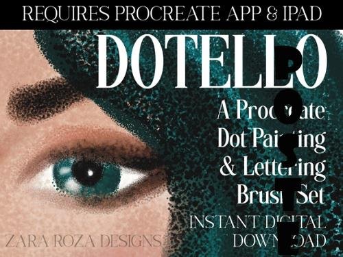 Dotello: Procreate Dot Paint Brush Set - Drawing Unique Portrait Art - 1146442624