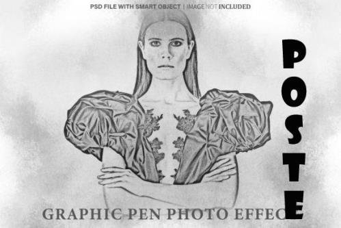 Graphic Pen Photo Effect