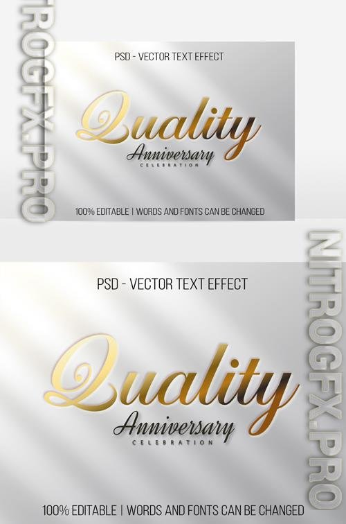 Quality vector editable 3d text style effect