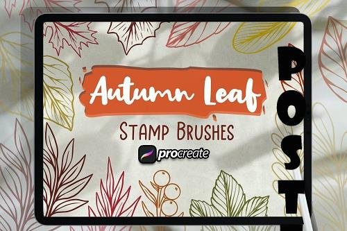 Autumn Leaves Stamp Brush - ST3MV36