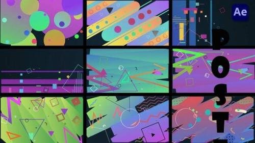 Colorful Shape Transitions [After Effects] - 36868140