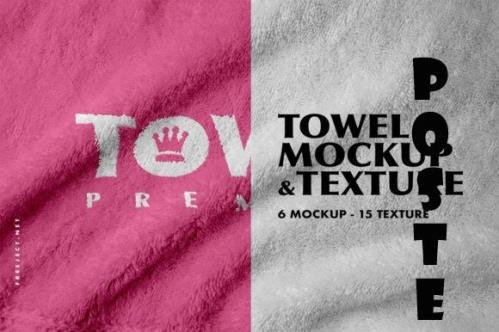 Towel Mockup & Texture Template - 4551727