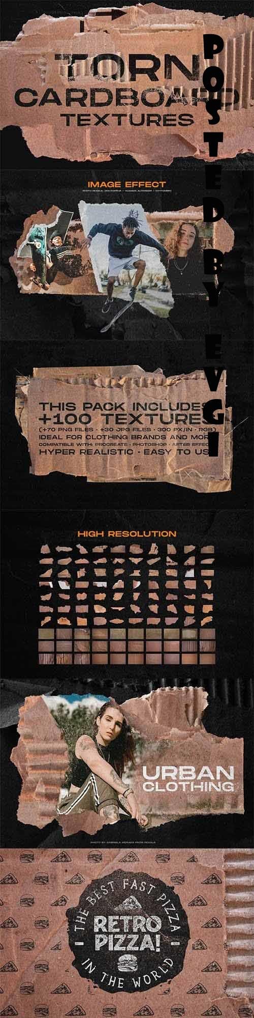 Torn cardboard textures - 6115430