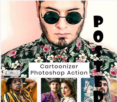 Cartoonizer Photoshop Action - PEJXNEB