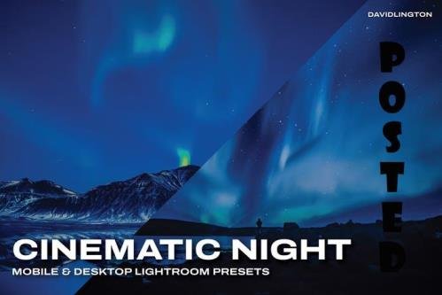 Cinematic Night Lightroom Presets & LUTs