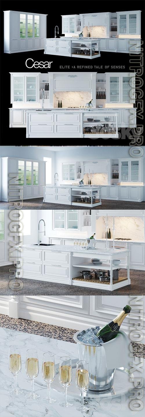 3D Models Kitchen Cesar Elite
