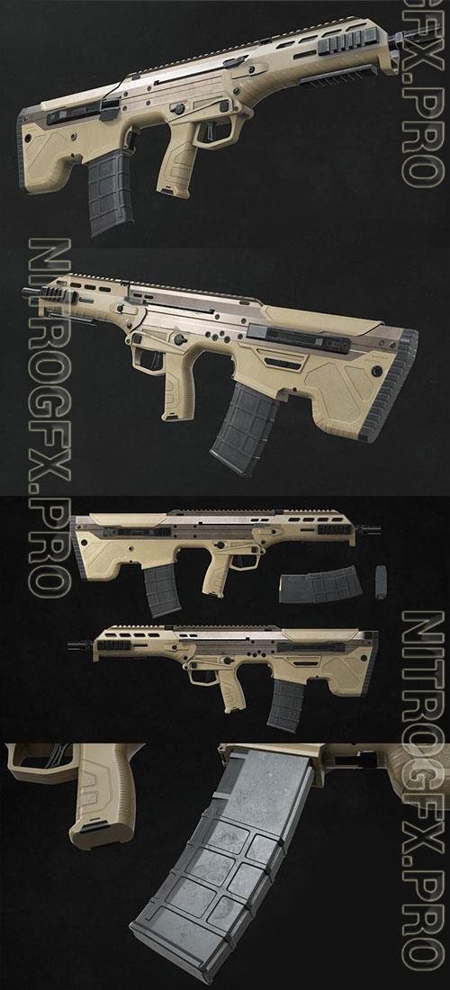 3D Models MDR Assault Rifle