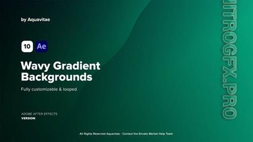 Videohive - Wavy Gradient Backgrounds 37159440