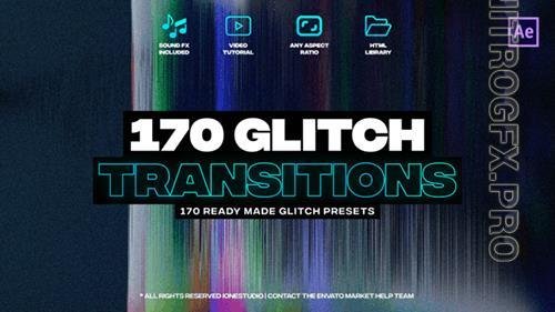 VideoHive - 170 Glitch Transitions 37251245