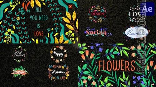VideoHive - Colorful Floral Titles for After Effects 37246031