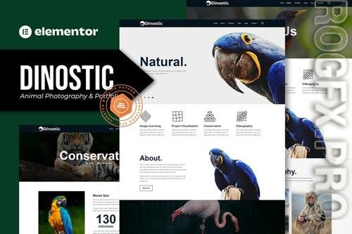 Themeforest Dinostic - Animal Photography & Portfolio Elementor Template Kit 37245076