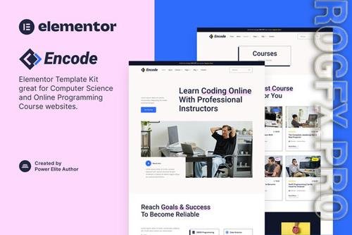 Themeforest Encode - Online Programming & Computer Science Course Elementor Template Kit 37346716