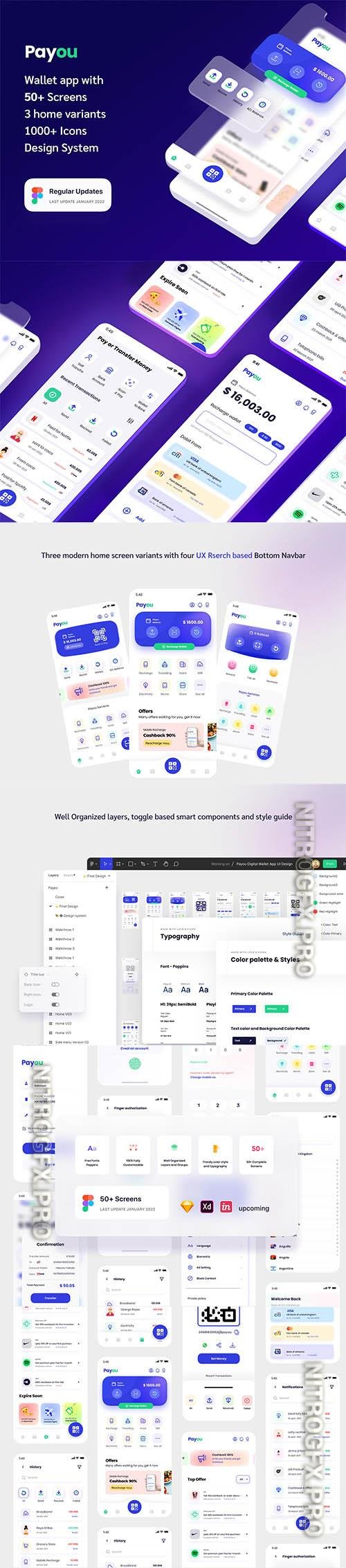 UI8 - Payou digital wallet app UI kit