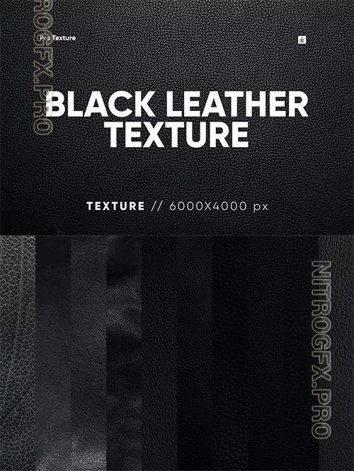 10 Black Leather Textures