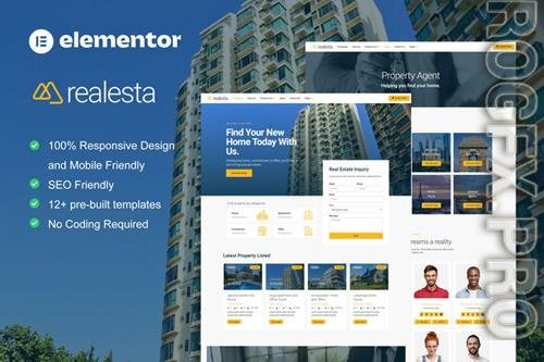 Themeforest Realesta - Real Estate Elementor Template Kit