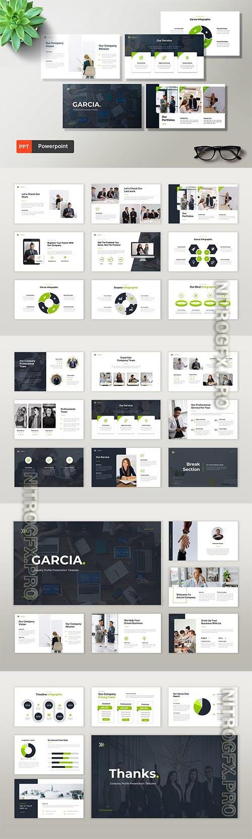 Garcia Company Profile Powerpoint, Keynote and Google Slides Template