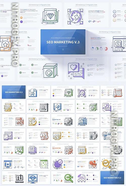 SEO Marketing V.3 - Powerpoint and Keynote Slides
