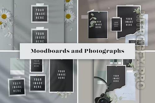 Moodboards and Photos Set Mockup