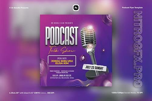 Podcast Flyer Template 2 PSD