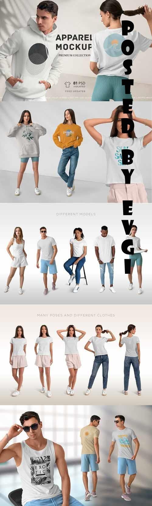 Isolated Apparel MockUps Collection - 7178699