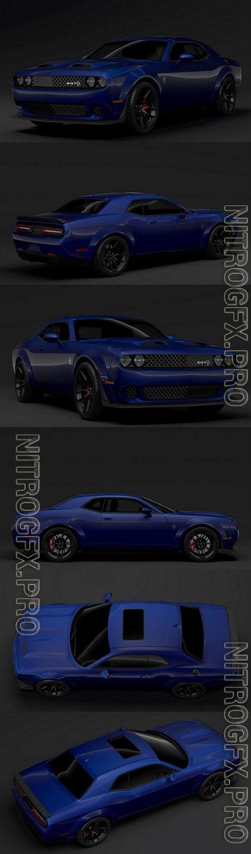 Dodge Challenger SRT Hellcat Widebody LC 2019 3D Model