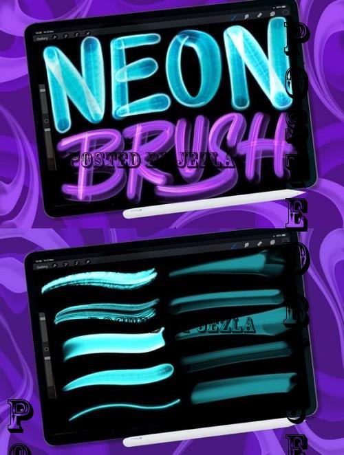 Neon Light Brush Procreate