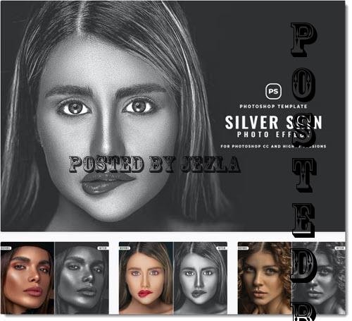 Silver Skin Effect Photoshop