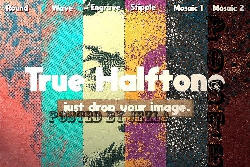 True Halftone PSD Template - 6877890